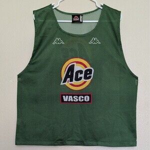 KAPPA CR VASCO DA GAMA BRAZIL Vest Tank Top Shirt Mesh Jersey Sleeveless Ace
